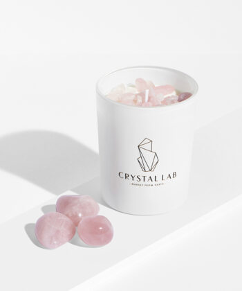 Et stort vidunderligt LOVING AROMALYS med ROSAKVARTS krystaller i