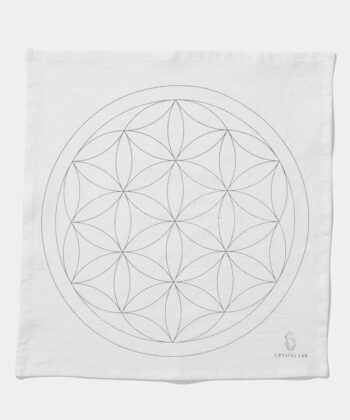 En hvid Grid dug. Ligger på hvid baggrund