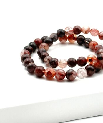 Ildkvarts - Armbånd 6 mm