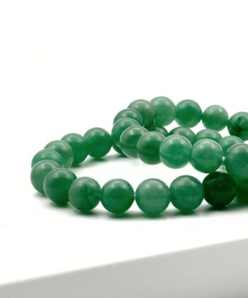 Grønne elastik armbånd af halvædelsten