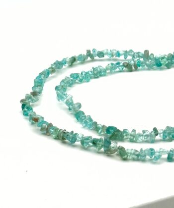 Elastikarmbånd med klare aquagrønne split sten