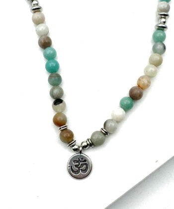 Amazonit - Mala 108 perler