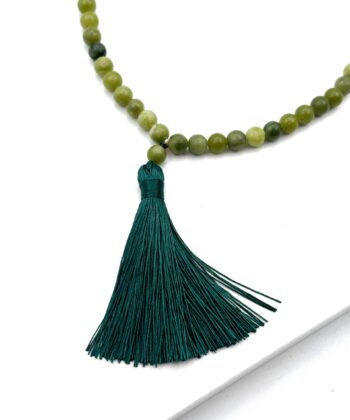 Jade, Grøn - Mala 108 perler