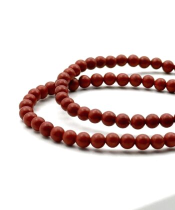 Jaspis, Rød - Armbånd 4 mm