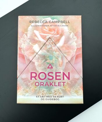 cover til orakelkort med rose i lyserøde farver