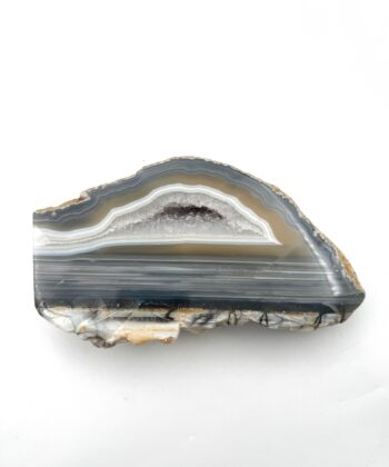 Agat, Grå - Geode, Druzy - UNIKA