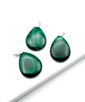 Malakit - Vedhæng, Sølv