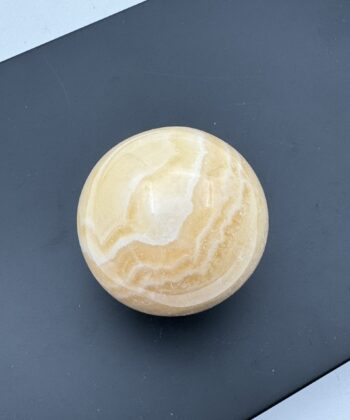 Calcit, Gul - Kugle - UNIKA