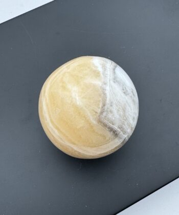 Calcit, Gul - Kugle - UNIKA