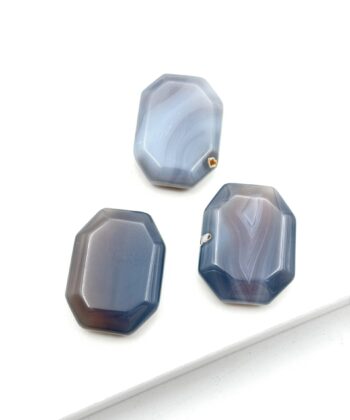 Agat, Grå - Meditationssten / Lommesten