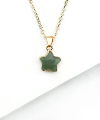 Aventurin, Grøn - stjerne - Halskæde