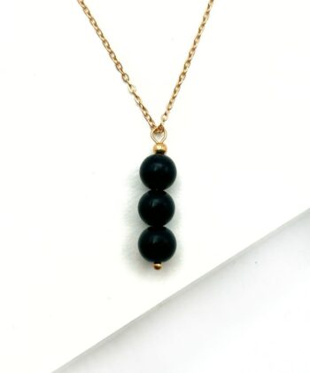 Obsidian, Sort - Halskæde