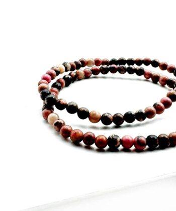 Rhodonit - Armbånd 4 mm