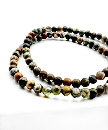 Rhyolit, Grøn - Armbånd 4 mm