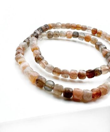 Månesten - Armbånd Facet 4 mm