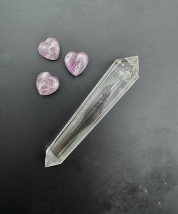 Bjergkrystal, Dobbelt termineret, Spids, 16 sider - UNIKA