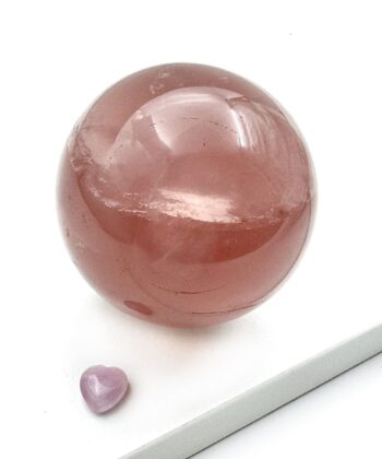 Rosenkvarts - Kugle - UNIKA