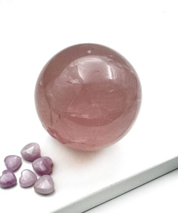 Rosenkvarts - Kugle - UNIKA