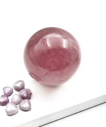 Rosenkvarts - Kugle - UNIKA