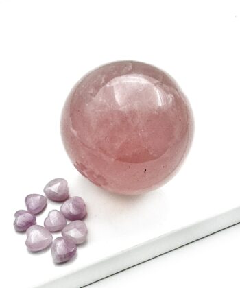 Rosenkvarts - Kugle - UNIKA