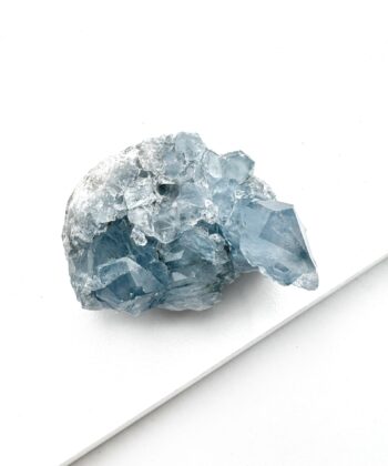 Celestit, Blå - Rå, Geode - UNIKA