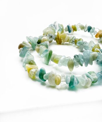 Akvamarin - Armbånd Chips