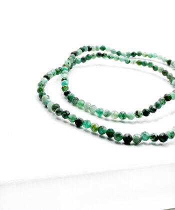 Smaragd - Armbånd Facet 2-3 mm