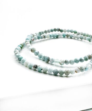 Larimar - Armbånd Facet 2-3 mm