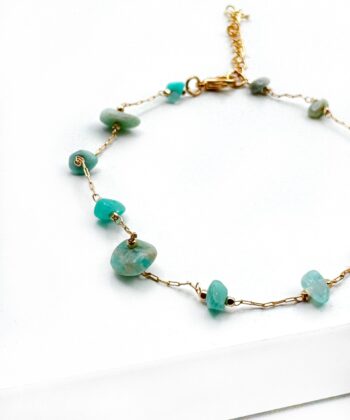 Amazonit - Armbånd