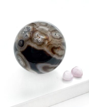 Agat, Sort - Kugle - UNIKA