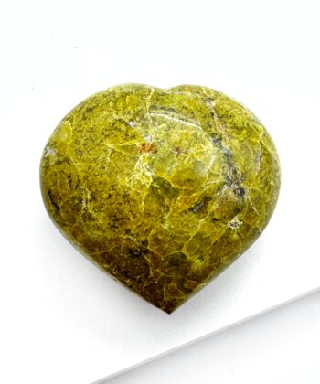 Opal, Grøn - Hjerte - UNIKA