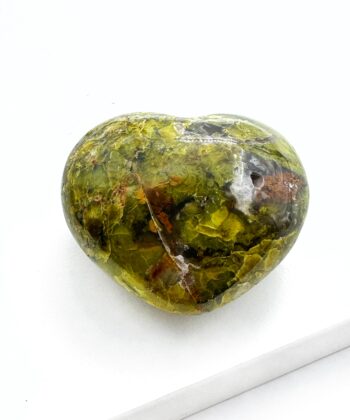 Opal, Grøn - Hjerte - UNIKA