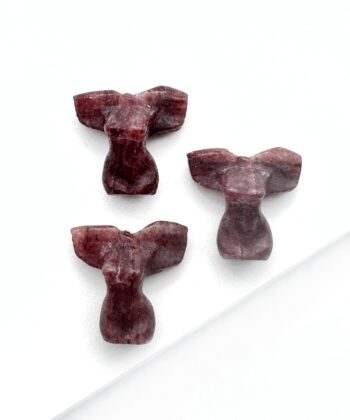 Jordbærkvarts - Kvinde med vinger