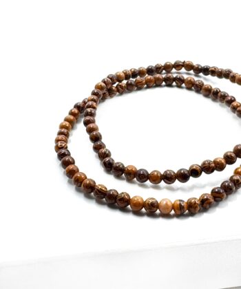 Jaspis Slange - Armbånd 4 mm