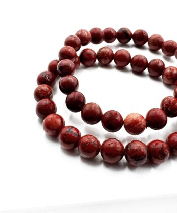 Jaspis, Rød - Armbånd 8 mm