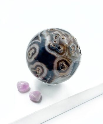 Agat, Sort - Kugle - UNIKA