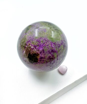 Stichtit i Serpentin - Kugle - UNIKA