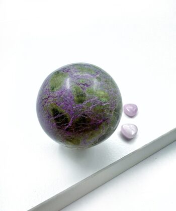 Stichtit i Serpentin - Kugle - UNIKA