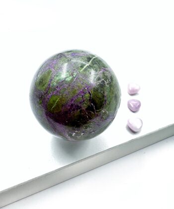 Stichtit i Serpentin - Kugle - UNIKA